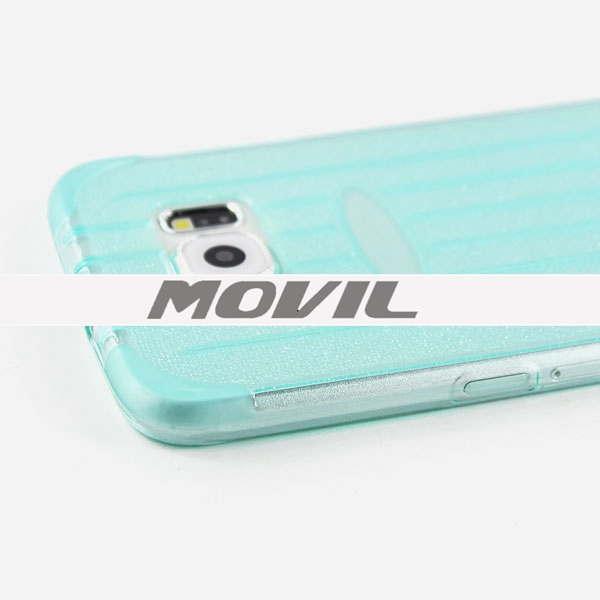 NP-2499 Maleta de TPU polvo del brillo funda para Samsung S6-6